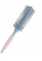 Koodmax İki Renkli Saç Şekillendirici Fön Fırçası - Saç Düzleştirici Tarak - Pembe Sap - Mavi Fırça