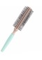 Koodmax İki Renkli Saç Şekillendirici Fön Fırçası - Saç Düzleştirici Tarak - Yeşil Sap - Krem Fırça