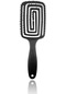 Koodmax Üç Boyutlu Dikdörtgen Esnek Dolaşık Önleyici Saç Açma Ve Tarama Fırçası - Siyah