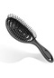Koodmax Üç Boyutlu Oval Esnek Dolaşık Önleyici Saç Açma Ve Tarama Fırçası - Siyah
