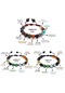 Makrome Örgülü Küre Kesim Multicolor Doğaltaş Kombinli Erkek-Kadı