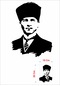 Atatürk Silüet Araba Oto Motosiklet Karavan Sticker 00008-1