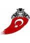 Kaplan Pençe Türk Bayrağı Sticker