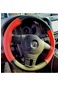 Peugeot 301 Dikmeli Direksiyon Kılıfı Iki Renkli Kırmızı-siyah