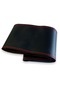 Universal 10 Adet Deri Dikmeli Direksiyon Kılıfı Soft Siyah Deri-Kırmızı İpli (38×10CM)