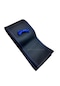 Universal 10 Adet Deri Dikmeli Direksiyon Kılıfı Soft Siyah Deri-Mavi İpli (38×10CM)
