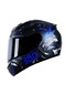 Luteshı Full Helmet 3c Açık Motosiklet Kaskı Mavi