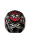 Shiro Katana Sv Samurai Kapalı Kask Kırmızı - Siyah