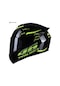 Worryfree Wr0410414 Ayna Kaplamalı Motosiklet Kaskı Siyah - Yeşil