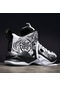 Sones Kaymaz Tabanlı Nefes Alabilen Basketbol Ayakkabısı, Spor Ayakkabı Sns001996 Siyah Beyaz