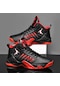 Sones Kaymaz Tabanlı Nefes Alabilen Basketbol Ayakkabısı, Spor Ayakkabı Sns001999 Siyah Kırmızı