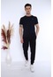 Erkek Lacivert Alt-Üst T-Shirt Takım, Rahat Kesim-3304 Lacivert
