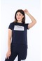 Kadın-Alt-Üst T-Shirt Takım, Rahat Kesim-Cep Detaylı-3832