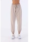 Maraton Sportswear Comfort Kadın Bol Dönüşlü Paça Basic Taş Rengi Pantolon 21175-taş Rengi Taş