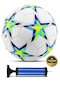 Telvesse Futbol Topu Şampiyonlar Ligi Pompalı Sert Zemin Halı Saha Futbol Topu No:5 Sarı 034