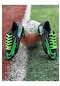 Erkek Futbol Krampon Siyah Yeşil Spor Ayakkabısı