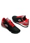 Lion Halı Saha & Krampon Futbol Ayakkabısı Siyah-Kırmızı