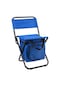 Eternal Luck Saklama Çantası İle Taşınabilir Açık Taşınabilir Eğlence Kamp Balıkçı Sandalyesi - Mavi
