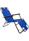 Litus Katlanır Şezlong Plaj Şezlongu Kamp Sandalyesi - Mavi