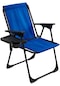 Natura Bardaklıklı Kamp Sandalyesi - Mavi