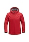 Erkek Punch Ceketi Günlük Ceket Mont Doğa Sporları Kırmızı