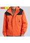 Simicg Su Geçirmez Kapşonlu Ceket,turuncu Renk