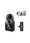 Type-c Telefon İçin Puluz Kablosuz Yaka Mikrofon Type-c Alıcı Siyah Type-C 1 TX + 1 RX