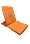 Yogaezo Lotus Çiçeği Baskılı Backjack Meditasyon Sandalyesi Turuncu Trc10