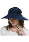Tezzgelsin Unisex Geniş Kenarlı Fileli Katlanabilir Şapka Laciver