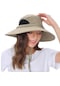 Tezzgelsin Unisex Geniş Kenarlı Fileli Katlanabilir Şapka Taşreng