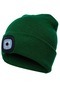 Xcj Işıklı Şapka Erkek/kadın Şapka Kış Sıcak Far Kap 3 Parlaklık Seviyesi İle Kamp Balıkçılık Için 4 Parlak Led Yeşil