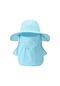 Açık Havada Nefes Alabilen Güneş Şapkası-mavi