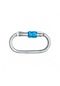 Fixe Symmetric St Screw Gate Kilitli Karabina Silver-Blue Çok Renkli