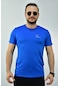 Erkek Bayrak Mavisi Slim Fit T-Shirt-3283