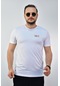 Erkek Beyaz Slim Fit T-Shirt-3286