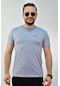 Erkek G2 Melanj Gri Slim Fit T-Shirt-3289