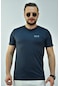 Erkek Koyu Gri Slim Fit T-Shirt-3287