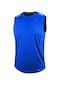 Erkek Nem Emici Hızlı Kuruma Atletik Teknik Performans Sporcu Sıfır Kol T-shirt Drıfıt-sıfırkol Mavi