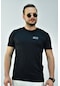 Erkek Siyah Füme Slim Fit T-Shirt-3284