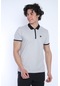 Erkek Spor Bej Polo Yaka Slim Fit T-Shirt-3342