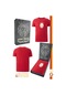 Galatasaray Lisanslı Arma T-shirt Kişiye Özel Ahşap Kutulu 100 Kırmızı