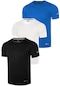 Genius Store 3'lü Genius Store Erkek Nem Emici Hızlı Kuruma Atletik Teknik Performans Spor T-shirt Drıfıt-kısakol3 Siyah - Beyaz - Mavi