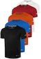 Genius Store 5'li Genius Store Erkek Nem Emici Hızlı Kuruma Atletik Teknik Performans Spor T-shirt Drıfıt-kısakol5 Siyah-mavi-turuncu-kırmızı-beyaz