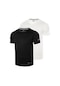 Genıus Store Erkek Nem Emici Hızlı Kuruma Atletik Teknik Performans Spor T-shirt Drıfıt-kısakol2 Siyah-beyaz