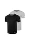 Genius Store Erkek Nem Emici Hızlı Kuruma Atletik Teknik Performans Spor T-shirt Drıfıt-kısakol2 Siyah-gri