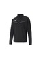 Puma Teamrise 1 4 Zip Top Erkek Futbol Antrenman Uzun Kollu Tişör Siyah