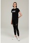 Vans Wm Drop V Ss Crew-B Siyah Kadın Kısa Kol T-Shirt