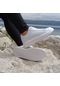 Darkstep 156 Beyaz Renk Fuspetli Sneaker Düz Taban Spor Ayakkabı 001