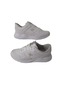 Lutton Beyaz-gümüş Bağcıklı Ultra Hafif Poli Taban Spor Ayakkabıs