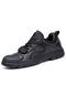 Sımıcg Hakiki Deri Erkek Outdoor Spor Ayakkabı - Siyah